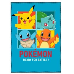 Couverture polaire Pokémon Bleu 100x140 cm