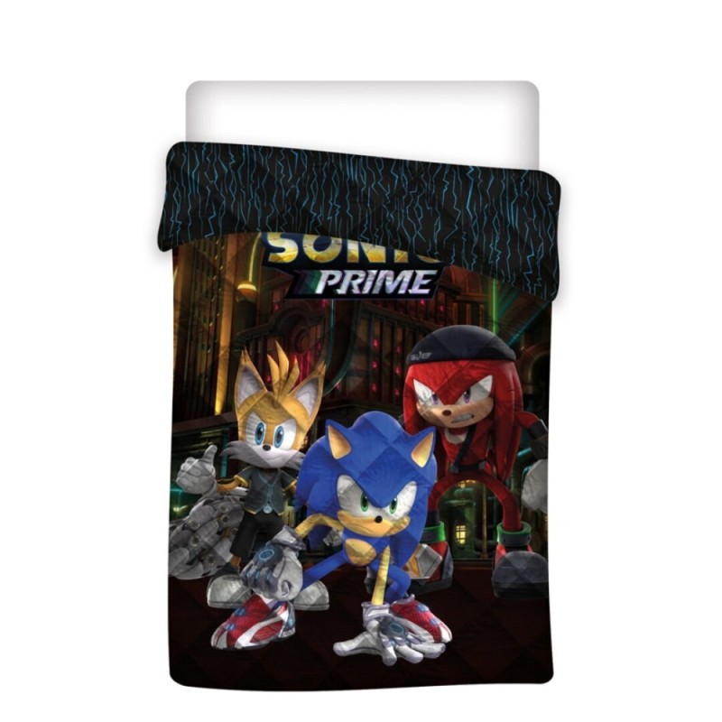 Couvre-lit matelassé Sonic the Hedgehog Prime, couverture 140x200cm