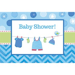 Baby Boy Shower Invitation Set of 8