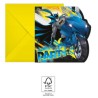 Batman Rogue Rage party invitation 6 pcs FSC