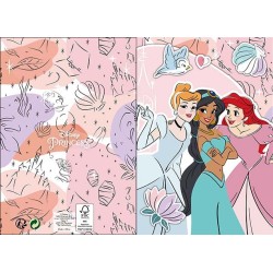 Carte de vœux pop-up 3D Disney Princess + enveloppe