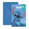 Invitation à une fête des anges Disney Lilo et Stitch, 6 pièces. FSC