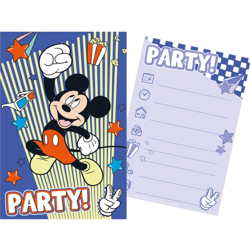 Invitation à une fête Disney Mickey