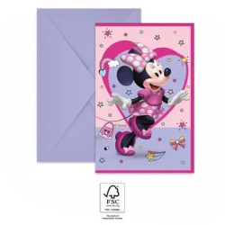 Disney Minnie  Junior party invitation 6 pcs FSC