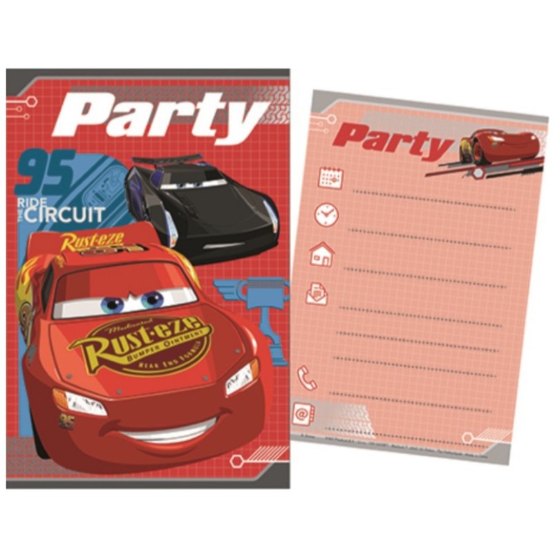 Disney Cars Party Invitation