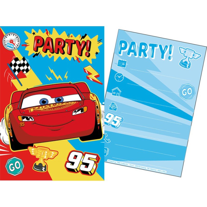 Disney Cars party invitation