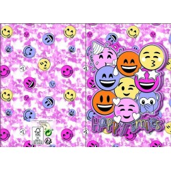 Emoji  Smiles 3D pop-up greeting card + envelope