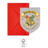 Harry Potter Hogwarts Houses party invitation 6 pcs FSC