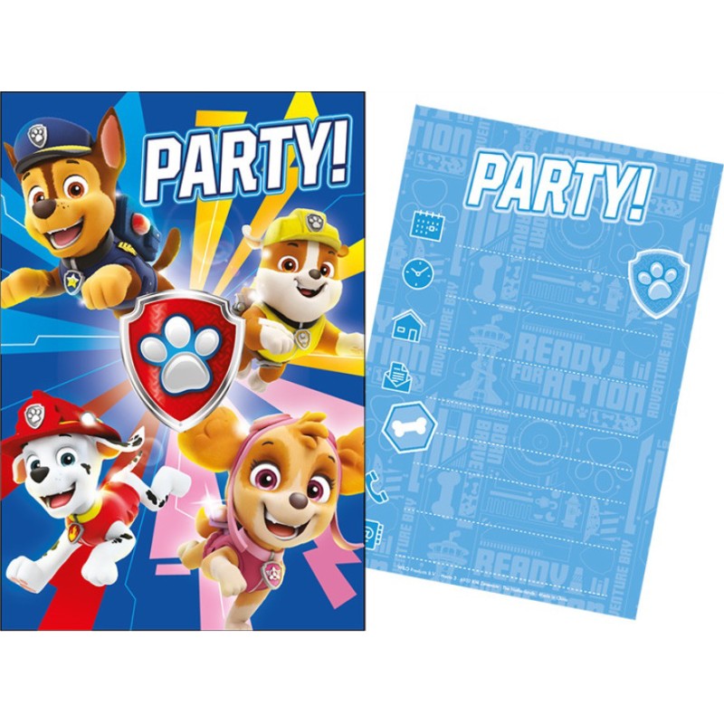 Paw Patrol party invitation