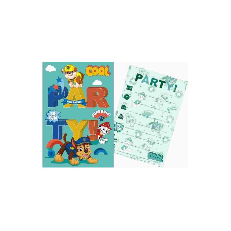 Paw Patrol Party Invitation