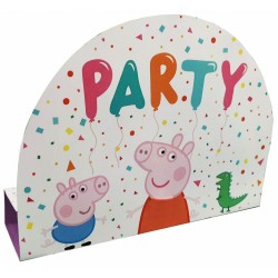 Lot de 8 cartes d'invitation à la fête de Peppa Pig avec confettis