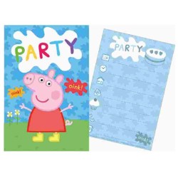 Invitation à une fête Peppa Pig