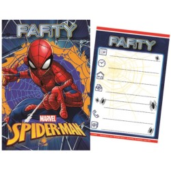 Invitation à une fête de Spiderman