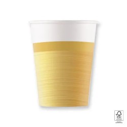 Colour Next Generation Gold Paper Cup 8 pcs 200 ml FSC