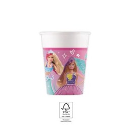 Gobelets en papier Barbie Fantasy 8 pièces 200 ml FSC