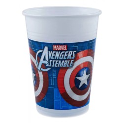 Lot de 8 gobelets en plastique Avengers Multi Heroes 200 ml