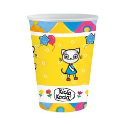 Gobelets en papier Cat Kitty Kitten 6 pièces 250 ml