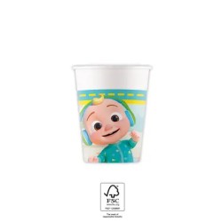 Cocomelon Music paper cup 8 pcs 200 ml FSC