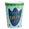 Dinosaur Dino-Mate paper cup set of 8 250 ml