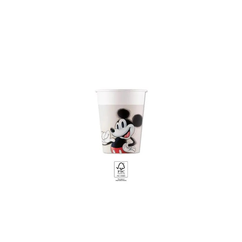 Disney 100 Gobelets en papier 8 pièces 200 ml FSC