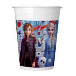 Gobelets en plastique Disney Frozen Leaf 8 pièces 200 ml