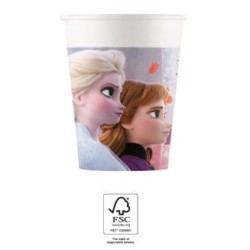 Gobelets en papier Disney Frozen Leaf 8 pièces 200 ml FSC