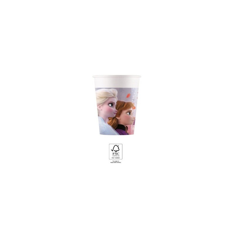 Gobelets en papier Disney Frozen Leaf 8 pièces 200 ml FSC