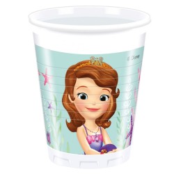 Gobelets en plastique Disney Sofia Pearl of the Sea 8 pièces 200 ml