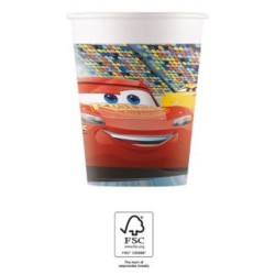 Gobelets en carton Disney Cars Arena Race, 8 pièces, 200 ml FSC