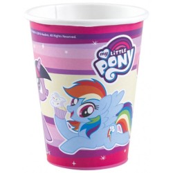 Gobelets en papier My Little Pony Rainbow Sparkle 8 pièces 250 ml