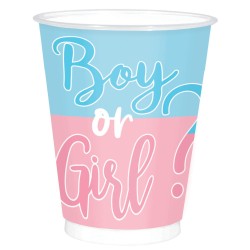 Boy or Girl The Big Reveal paper cup 8 pcs 250 ml