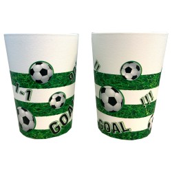 Lot de 2 gobelets en plastique pour terrain de football 230 ml