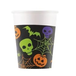 Gobelets en papier Happy Halloween 8 pièces 200 ml FSC