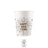 Gobelets en papier Happy New Year Flares du Nouvel An 8 pièces 200 ml FSC