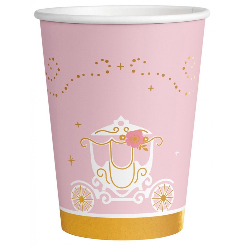 Princess Swan paper cup 8 pcs 250 ml