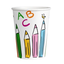 Gobelets en papier School Start, lot de 8, 250 ml