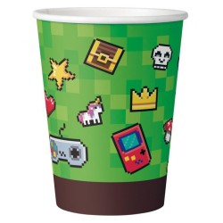 Gamer Game On Paper Cup Set of 6, 200 ml