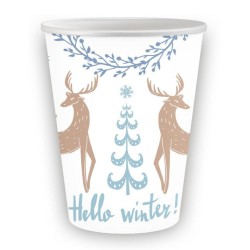 Christmas Hello Winter i paper cup 6 pcs 250 ml