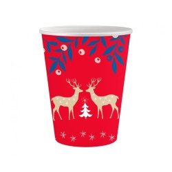 Gobelets en papier Let It Snow de Noël, 6 pièces, 250 ml