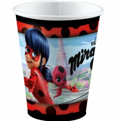 Miraculous Ladybug City paper cup 8 pcs 250 ml