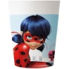 Ensemble de 2 gobelets en plastique Miraculous Tales of Ladybug et Chat Noir Hero 230 ml