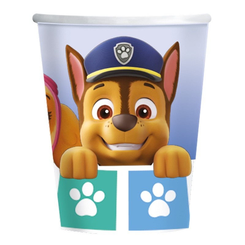 Paw Patrol Color Paws paper cup 8 pcs 250 ml