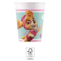 Gobelets en papier Paw Patrol Skye et Everest 8 pièces 200 ml FSC