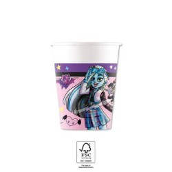 Monster High Friends paper cup 8 pcs 200 ml FSC