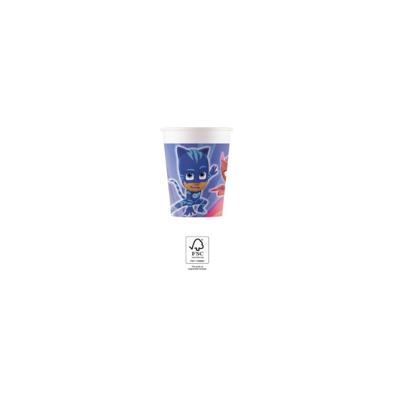 PJ Masks Trio paper cup 8 pcs 200 ml FSC