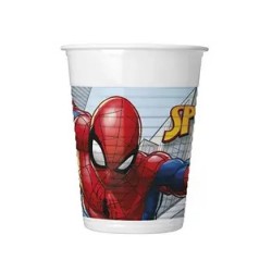 Gobelets en plastique Spiderman Crime Fighter 8 pièces 200 ml