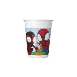 Gobelets en plastique Spiderman Spidey 8 pièces 200 ml