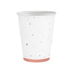 Colour Rose Gold Celebrate Pink paper cup, 6 pcs, 250 ml