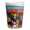 Gobelets en papier Fireman Sam Teamwork 8 pièces 250 ml