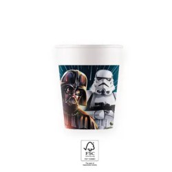 Gobelets en carton Star Wars Galaxy 8 pièces 200 ml FSC